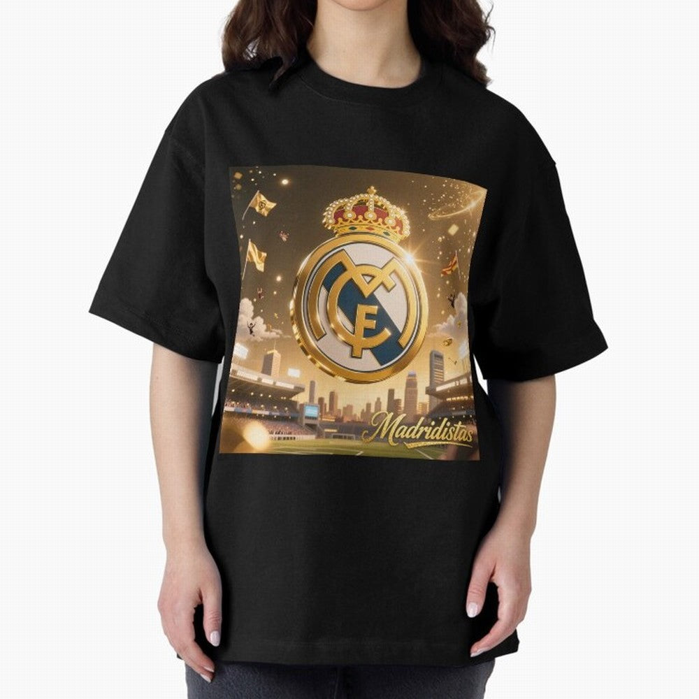 Madridistas Oversized T-Shirt Join Supporters Worldwide for FIFA World Cup 2026 for Fans of Messi, Neymar and Mbappe and Argentina, France and Brazil, Bringing Champion Mindset, Group Stage Buzz, Knockout Tension and Passionate Fan Culture; Created