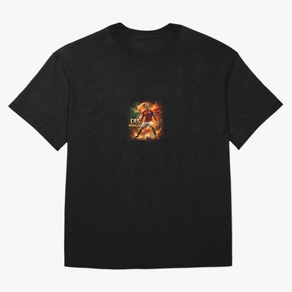 Cristiano Ronaldo Football Legend Artwork Oversized T-Shirt Show Up for the Glory of FIFA World Cup 2026 Group Stage Connected to Messi, CR7 and Mbappe, Netherlands Energy, Classic Soccer Heritage, Championship Pressure, Fan Loyalty and