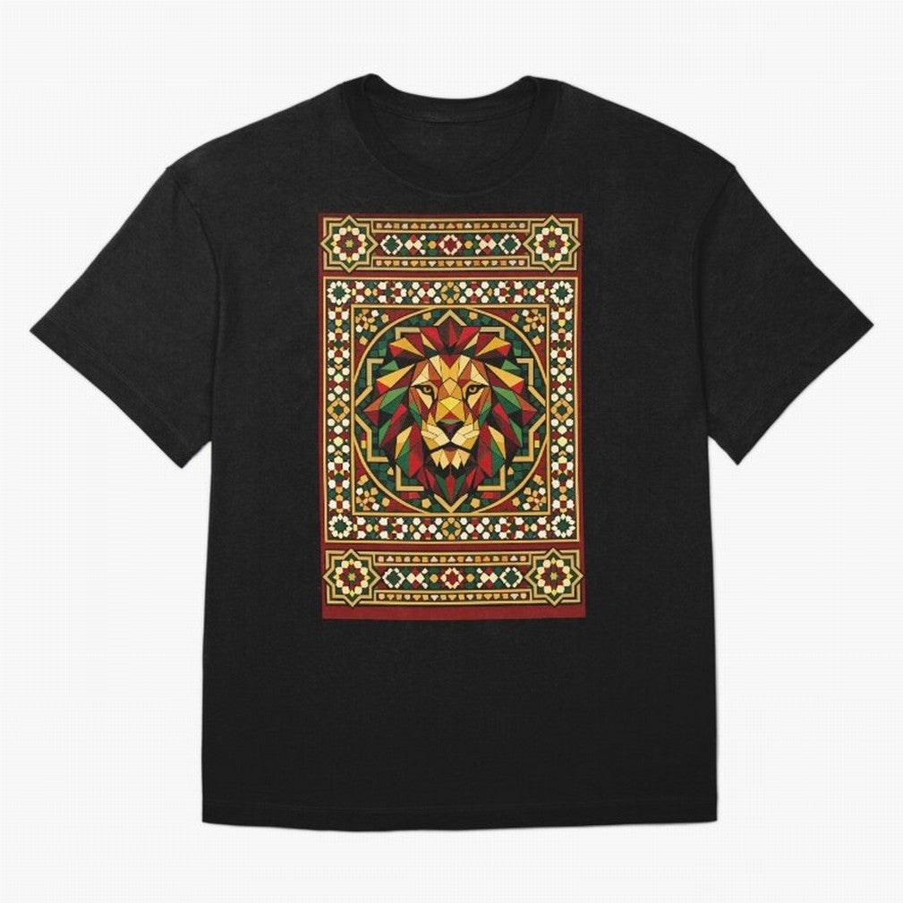 Portuguese Geometric Lion Portrait Oversized T-Shirt Make Every Kick Count in FIFA World Cup 2026 Group Stage Filled with CR7 and Messi, Netherlands Energy, Football Festival Excitement, Trophy Ambitions, Country Rivalries and Star Player Buzz;