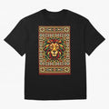 Portuguese Geometric Lion Portrait Oversized T-Shirt Make Every Kick Count in FIFA World Cup 2026 Group Stage Filled with CR7 and Messi, Netherlands Energy, Football Festival Excitement, Trophy Ambitions, Country Rivalries and Star Player Buzz;