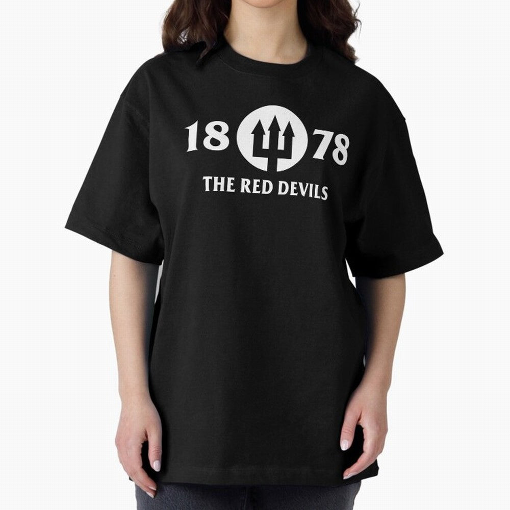 Manchester United The Red Devils Oversized T-Shirt Represent Football Lovers during Global Football Passion for FIFA World Cup 2026, Capturing Messi, Brazil, Portugal and Argentina, Championship Spirit, Famous Goals, Roaring Crowds and
