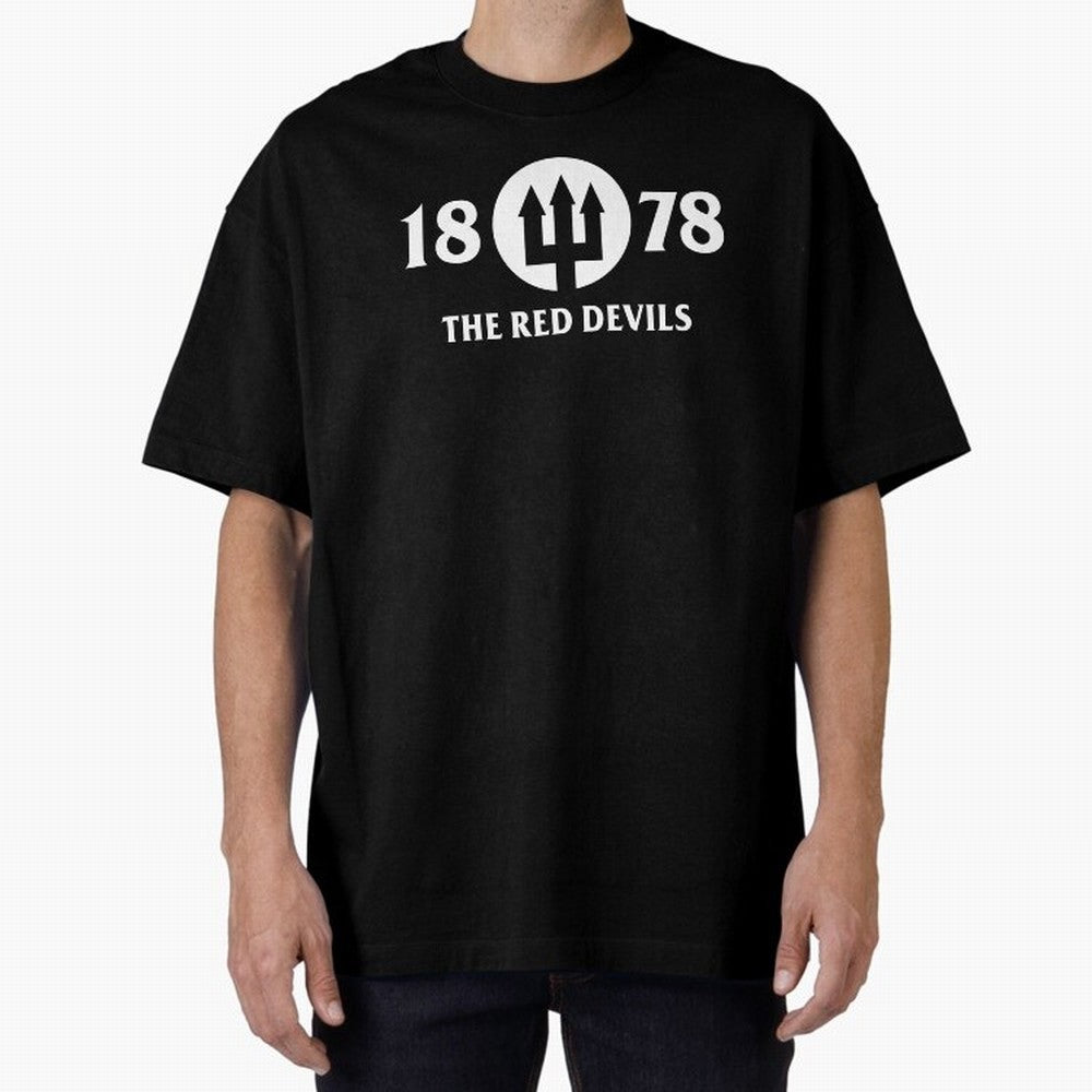 Manchester United The Red Devils Oversized T-Shirt Represent Football Lovers during Global Football Passion for FIFA World Cup 2026, Capturing Messi, Brazil, Portugal and Argentina, Championship Spirit, Famous Goals, Roaring Crowds and