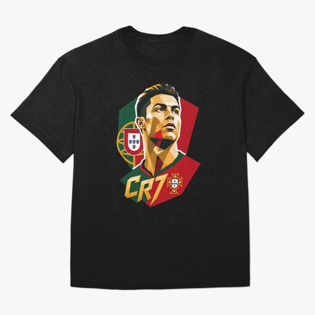 CR7 Art Print Oversized T-Shirt Bring Home FIFA World Cup 2026 USA Canada Mexico Capturing Mbappe, England, France and Netherlands Energy, Global Supporter Spirit, Legendary Goals, National Colors and Tournament Celebration; Made for Collectors Who