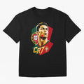 CR7 Art Print Oversized T-Shirt Bring Home FIFA World Cup 2026 USA Canada Mexico Capturing Mbappe, England, France and Netherlands Energy, Global Supporter Spirit, Legendary Goals, National Colors and Tournament Celebration; Made for Collectors Who