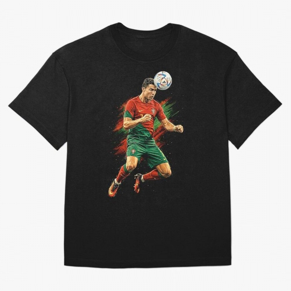 Cristiano Ronaldo Football Legend Oversized T-Shirt Bring International Match Energy to Global Football Passion for FIFA World Cup 2026 USA Canada Mexico, Filled with Cristiano Ronaldo, Netherlands, Vintage Soccer Flavor, Modern Football Stars,