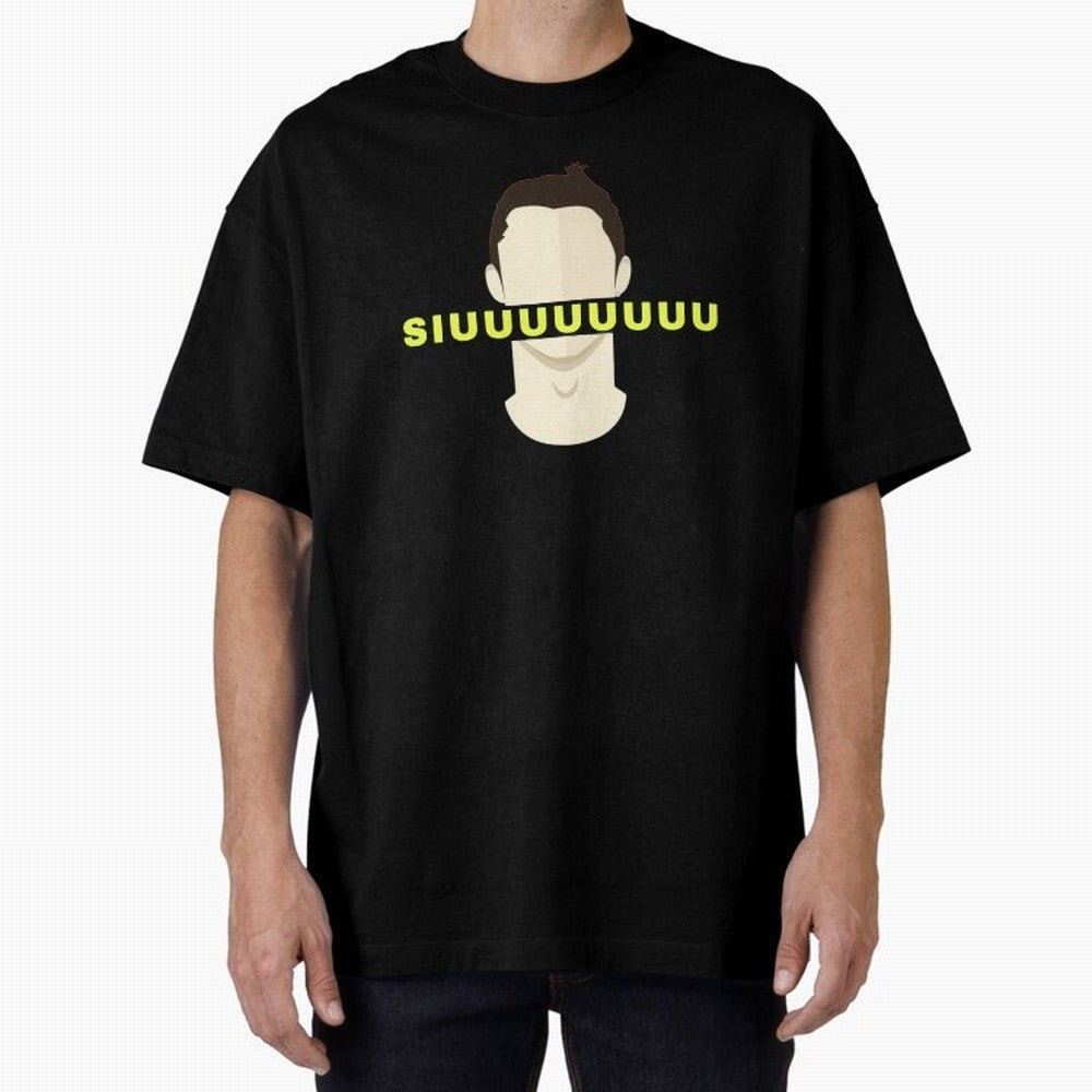 CR7 siuuu funny Oversized T-Shirt Carry FIFA World Cup 2026 Connected to Messi, Neymar and Mbappe, Spain and Netherlands Energy, Retro Football Energy, Iconic Rivalries, Trophy Chase Drama and Stadium Atmosphere; Perfect for Supporters Who Want