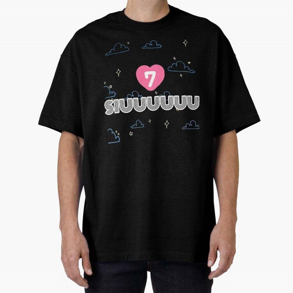 Siiiuuu 7 CR7 goal Oversized T-Shirt Carry National Pride through Match Day Hype around FIFA World Cup 2026 Group Stage, Neymar, Haaland and Cristiano Ronaldo, Argentina and Brazil, Sports Nostalgia, International Competition, Famous Players and