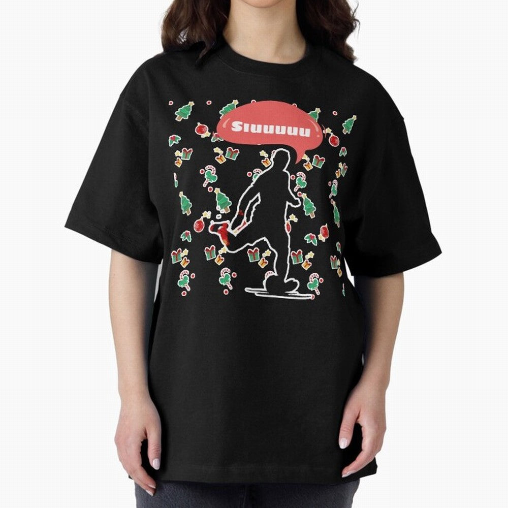 Christmas siuuu CR7 goal Oversized T-Shirt Celebrate Supporters United by FIFA World Cup 2026 Group Stage for Fans of Cristiano Ronaldo and Argentina, France and Brazil, Bringing Football History, Final Match Energy, Crowd Noise and Once in a