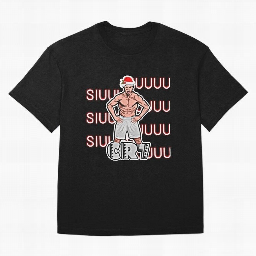 Siuuu cr7 christmas Oversized T-Shirt Show Up for the Glory of FIFA World Cup 2026 for Fans of Messi and England, Bringing Stadium Chants, National Pride, Trophy Dreams and Unforgettable Football Memories; Perfect for Fans, Collectors, Family