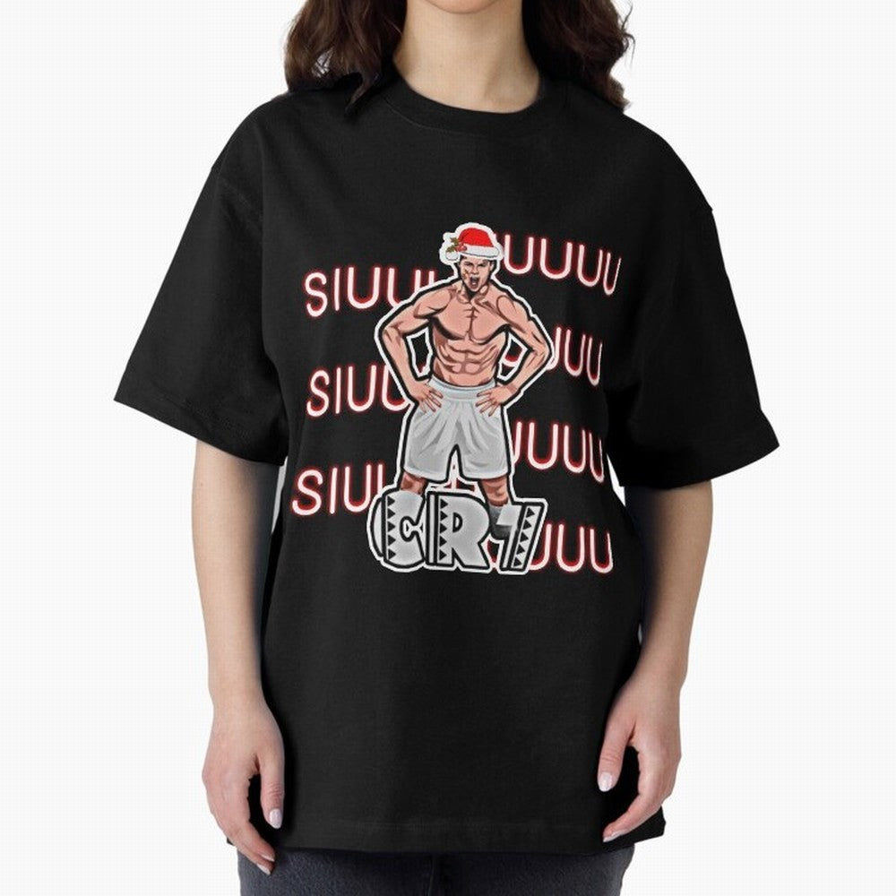Siuuu cr7 christmas Oversized T-Shirt Show Up for the Glory of FIFA World Cup 2026 for Fans of Messi and England, Bringing Stadium Chants, National Pride, Trophy Dreams and Unforgettable Football Memories; Perfect for Fans, Collectors, Family