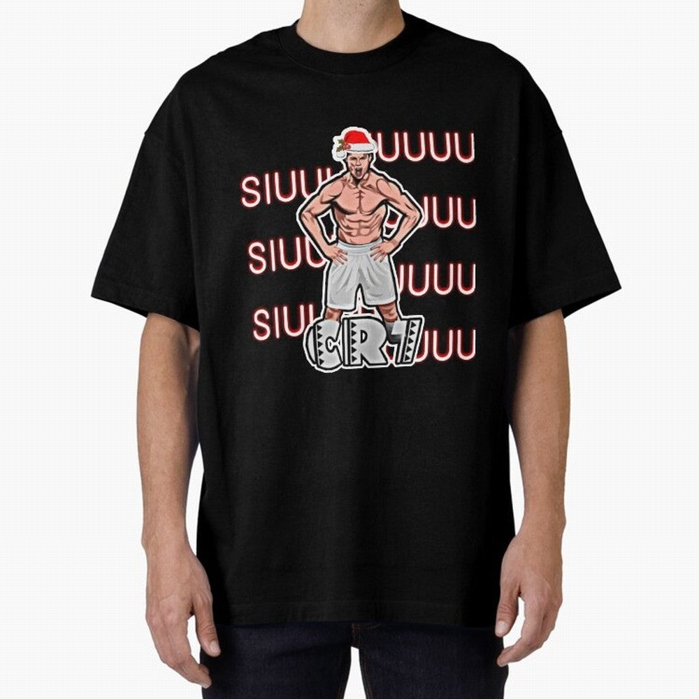 Siuuu cr7 christmas Oversized T-Shirt Show Up for the Glory of FIFA World Cup 2026 for Fans of Messi and England, Bringing Stadium Chants, National Pride, Trophy Dreams and Unforgettable Football Memories; Perfect for Fans, Collectors, Family