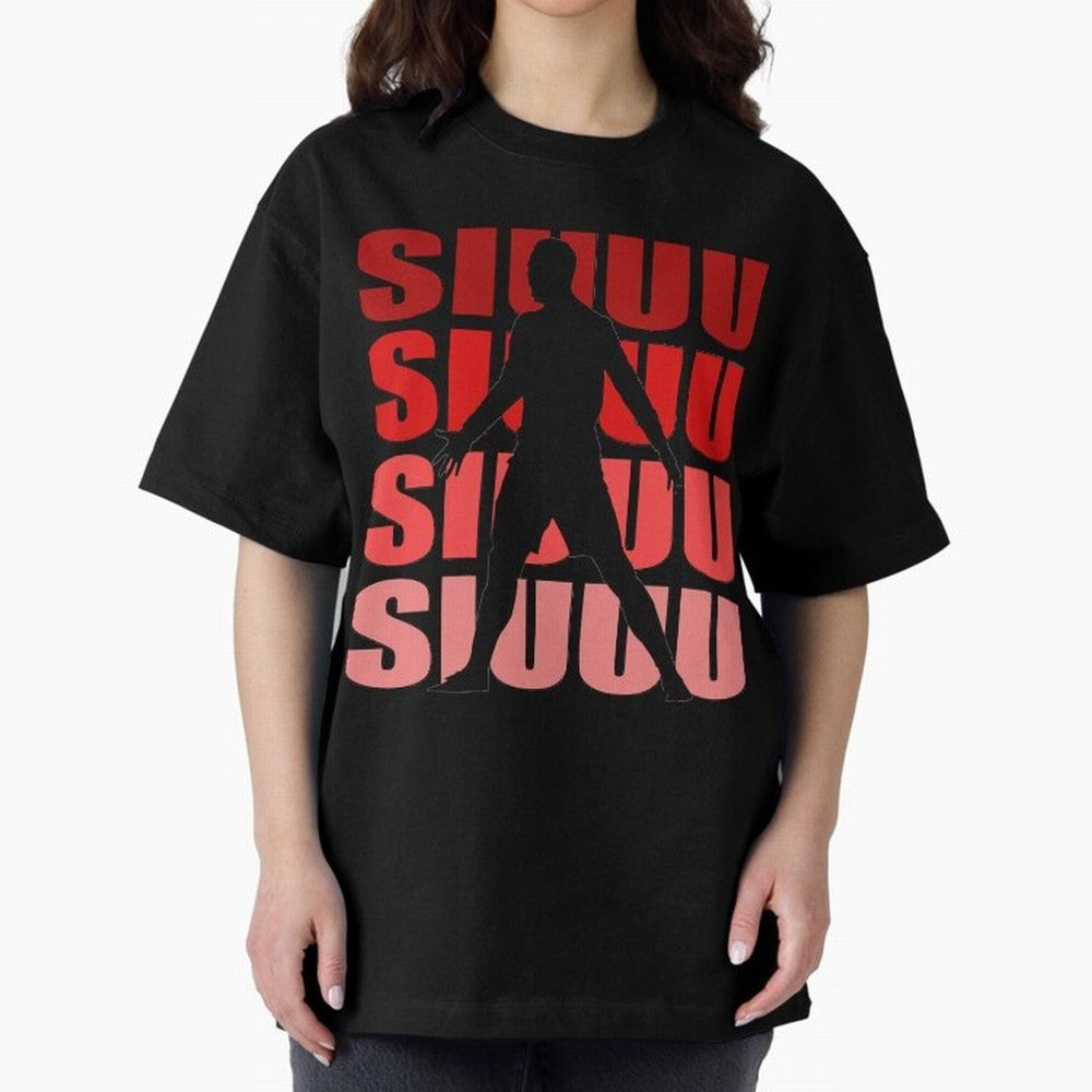 cristiano ronaldo siuuu Oversized T-Shirt Share the Excitement of FIFA World Cup 2026 Group Stage for Fans of Haaland and England, Bringing Championship Spirit, Famous Goals, Roaring Crowds and International Football Unity; Ideal for Passionate