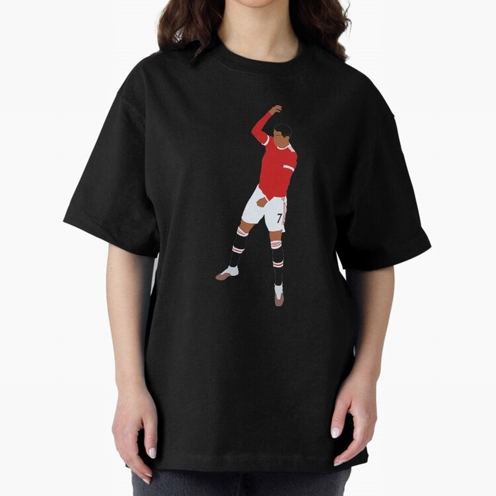 Cristiano Ronaldo Oversized T-Shirt Carry the Colors and Pride of Global Football Passion for FIFA World Cup 2026, Connected to Mbappe and Neymar, France and Portugal, Match Day Excitement, Supporter Culture, Golden Goals and Global Football