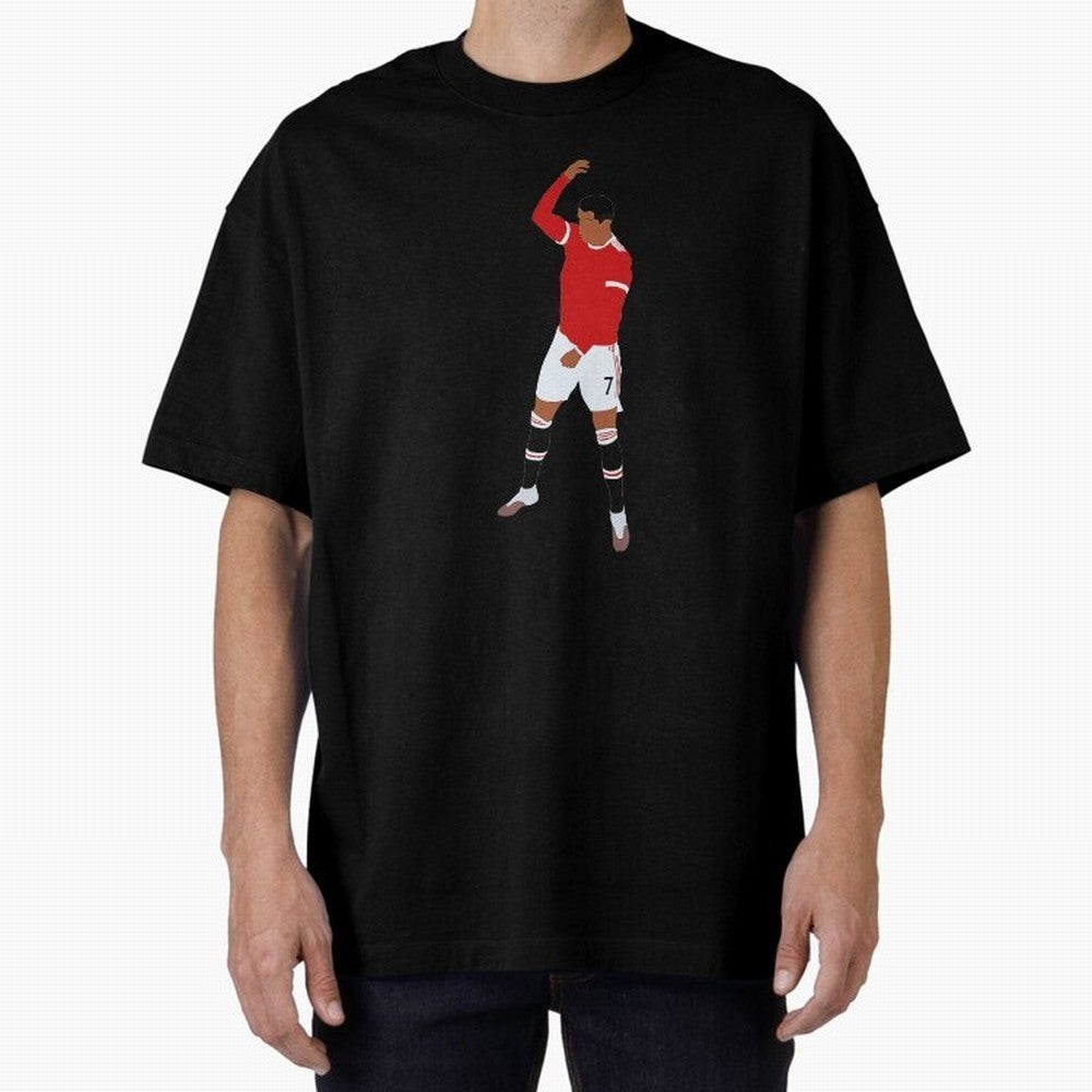 Cristiano Ronaldo Oversized T-Shirt Carry the Colors and Pride of Global Football Passion for FIFA World Cup 2026, Connected to Mbappe and Neymar, France and Portugal, Match Day Excitement, Supporter Culture, Golden Goals and Global Football
