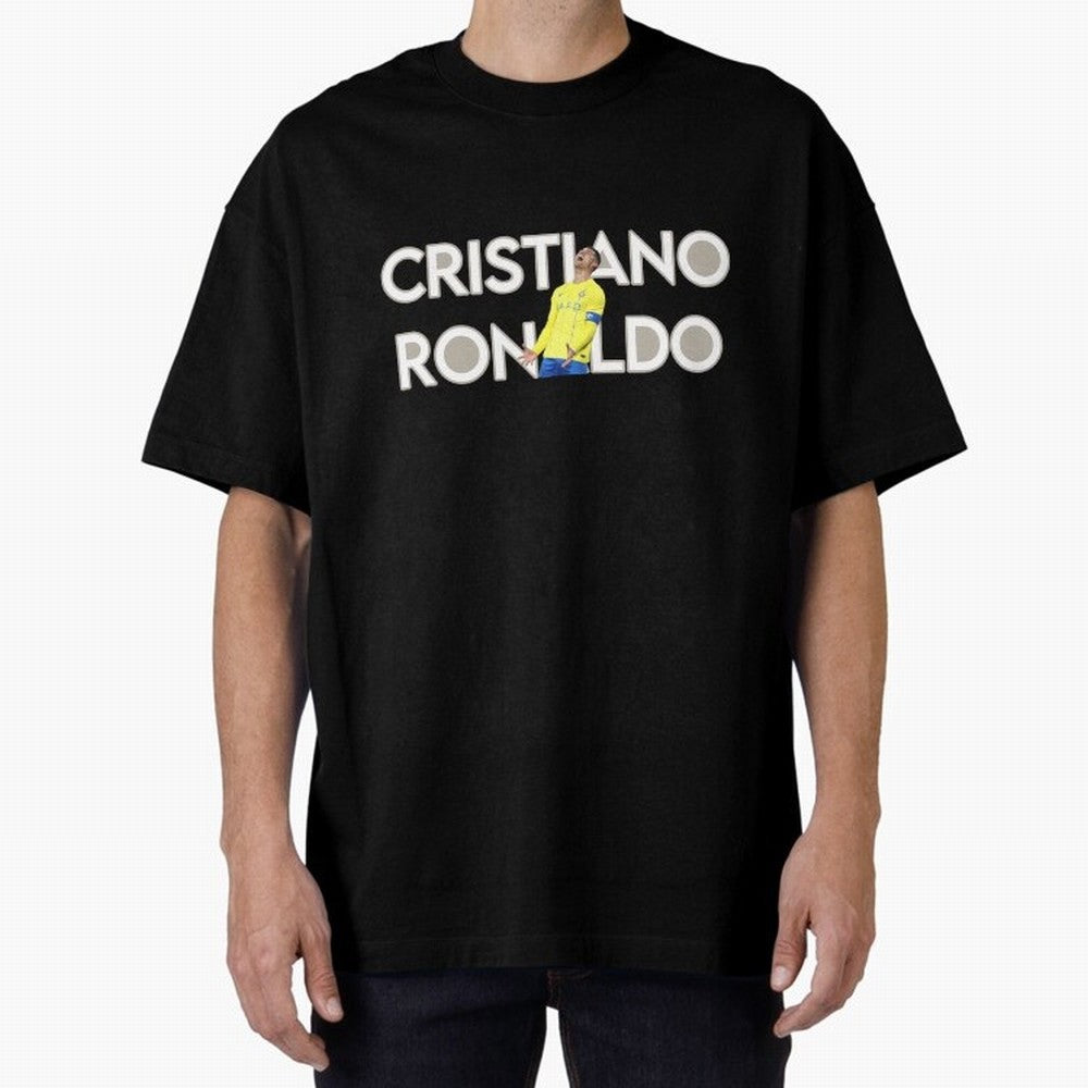 Cristiano Ronaldo Oversized T-Shirt Bring Global Football Passion for FIFA World Cup 2026 USA Canada Mexico, Made for Mbappe and Neymar, Argentina, Fan Favorite Moments, National Team Passion, Big Match Drama and Soccer History; Ideal for Football