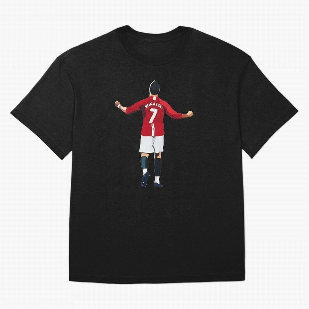 Cristiano Ronaldo Oversized T-Shirt Celebrate Fan Culture around FIFA World Cup 2026 USA Canada Mexico Spirit, Driven by France and Portugal, CR7 and Messi, Tournament Hype, Historic Matchups, Family Viewing Parties and Global Sports Pride; Ideal