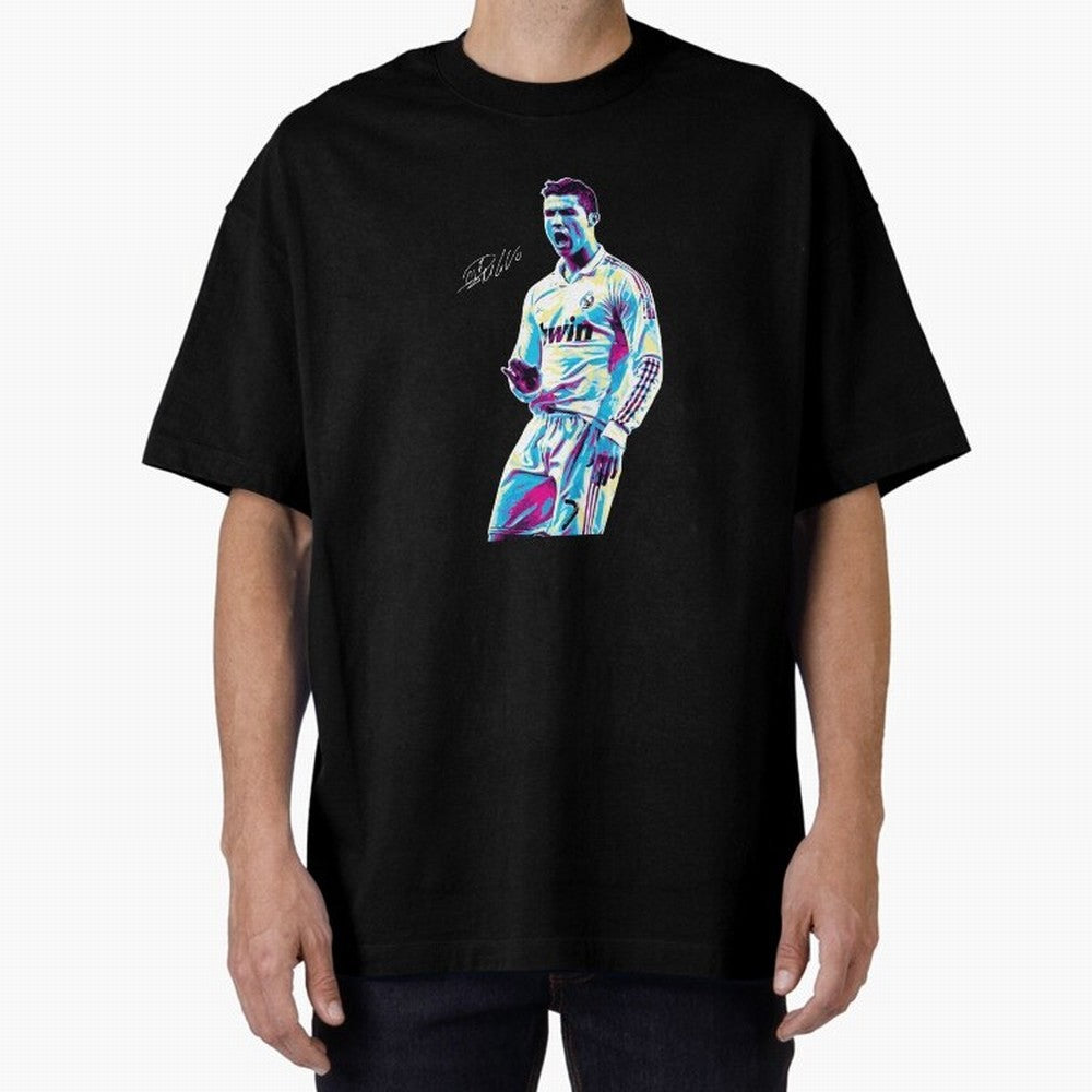 Cristiano Ronaldo Oversized T-Shirt Experience the FIFA World Cup 2026 Journey through Messi and Cristiano Ronaldo Highlights, England and Germany Pride, Sports Nostalgia, International Competition, Famous Players and Unforgettable Victories; Great