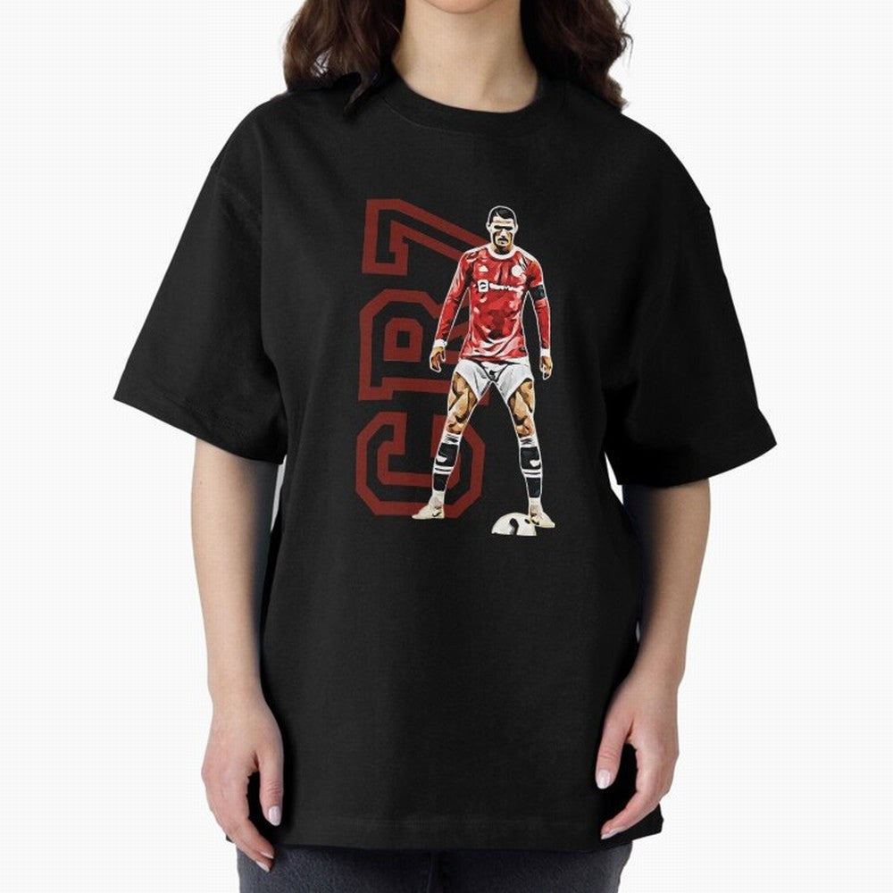 Cr7 Oversized T-Shirt Capture Stadium Memories from Global Football Passion for FIFA World Cup 2026 USA Canada Mexico, Filled with Neymar, Argentina, France and Brazil, Game Day Rituals, Football Legends, Country Pride and the Road to the Final;