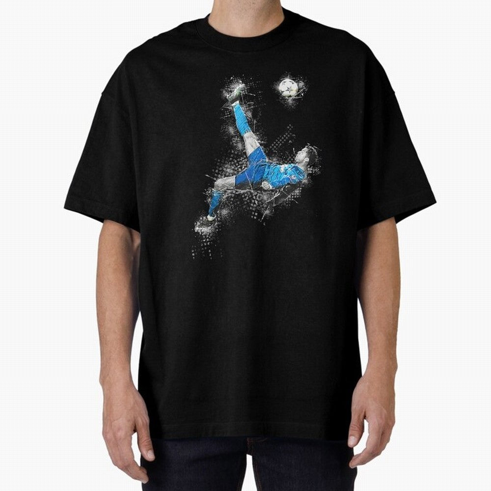 Cristiano Ronaldo Oversized T-Shirt Embrace FIFA World Cup 2026 Group Stage Spirit, with France and Portugal, CR7 and Messi, Supporter Pride, Iconic Celebrations, Legendary Names and Global Match Day Energy; Perfect for Supporters Who Want Bold