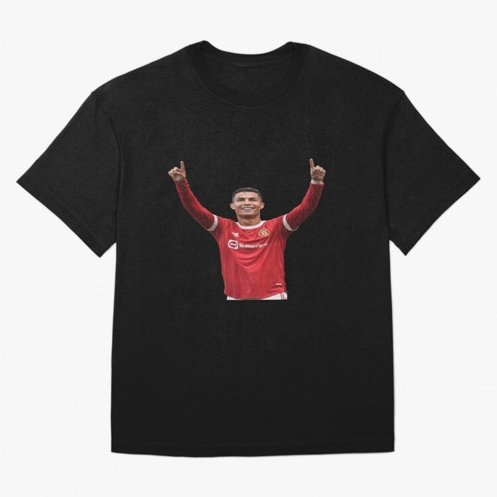 Crisitano Ronaldo Manchester United Oversized T-Shirt Celebrate Fan Culture around the FIFA World Cup 2026 Group Stage Journey through Haaland and Mbappe Highlights, Brazil Pride, Football History, Final Match Energy, Crowd Noise and Once in a