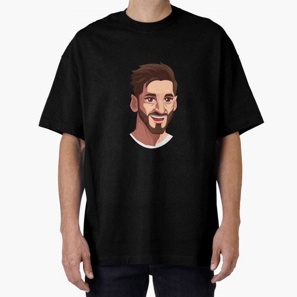 Cristiano Ronaldo Vetor Art Graphics Design Oversized T-Shirt Follow the Final Road of FIFA World Cup 2026 Highlighting Messi, Argentina, France and Brazil Energy, Sports Nostalgia, International Competition, Famous Players and Unforgettable