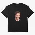 Cristiano Ronaldo Vetor Art Graphics Design Oversized T-Shirt Follow the Final Road of FIFA World Cup 2026 Highlighting Messi, Argentina, France and Brazil Energy, Sports Nostalgia, International Competition, Famous Players and Unforgettable