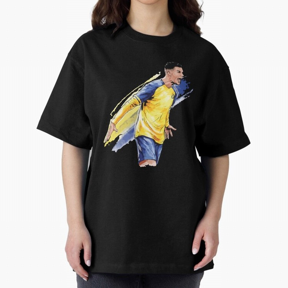 Ronaldo Al-Nassr 2022 Oversized T-Shirt Bring Trophy Dreams to FIFA World Cup 2026 Group Stage Spirit, Featuring Netherlands, Mbappe, Football Festival Excitement, Trophy Ambitions, Country Rivalries and Star Player Buzz; Built for Supporters