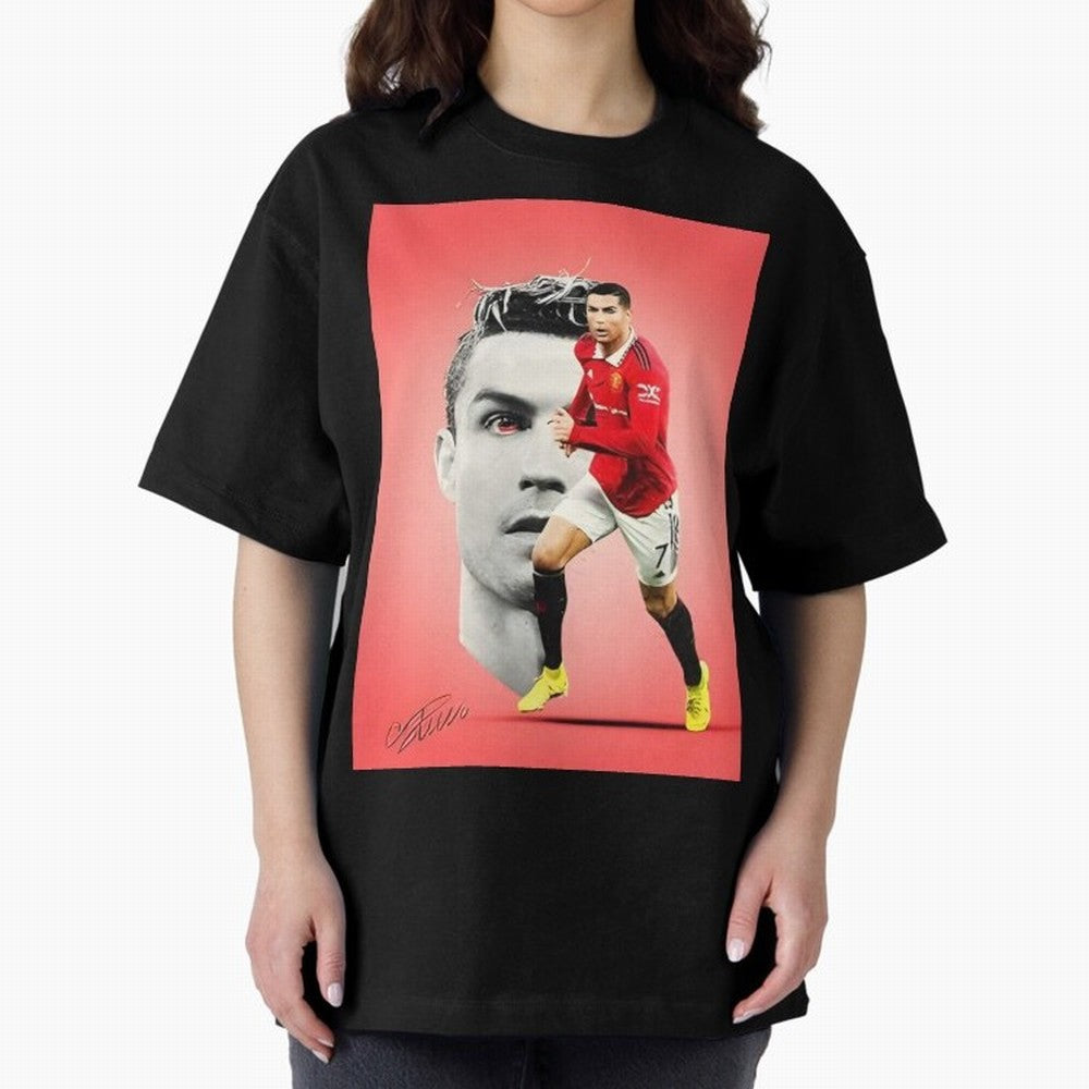 Cr7 Oversized T-Shirt Keep the Match Day Mood of Match Day Hype around FIFA World Cup 2026, Neymar, Haaland and Cristiano Ronaldo, England, Fan Favorite Moments, National Team Passion, Big Match Drama and Soccer History; Ideal for Fans Who Follow