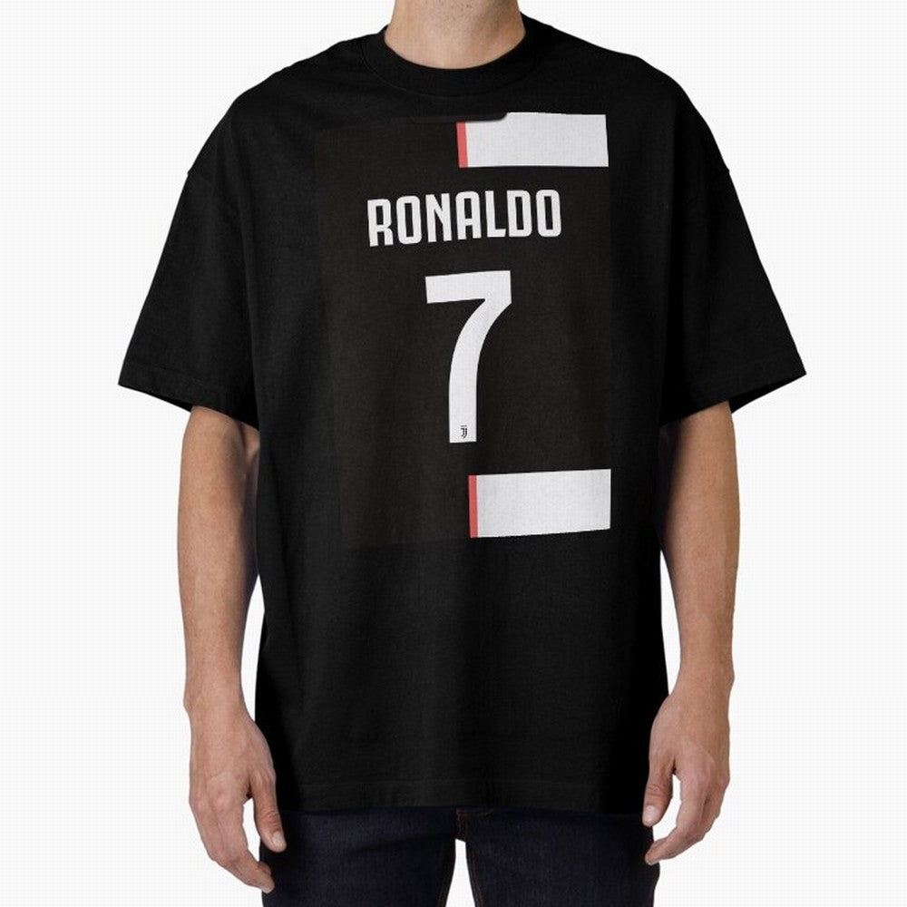 Ronaldo 7 Juventus 19-20 Retro Jersey Oversized T-Shirt Live the Energy of FIFA World Cup 2026 Inspired by Neymar, Portugal, Spain and Germany Energy, Worldwide Fan Energy, Dramatic Goals, Stadium Lights and Championship Celebrations; Made for