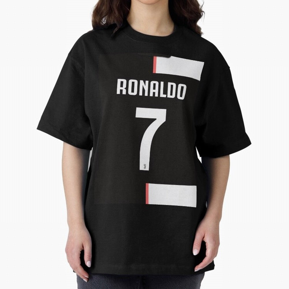 Ronaldo 7 Juventus 19-20 Retro Jersey Oversized T-Shirt Live the Energy of FIFA World Cup 2026 Inspired by Neymar, Portugal, Spain and Germany Energy, Worldwide Fan Energy, Dramatic Goals, Stadium Lights and Championship Celebrations; Made for