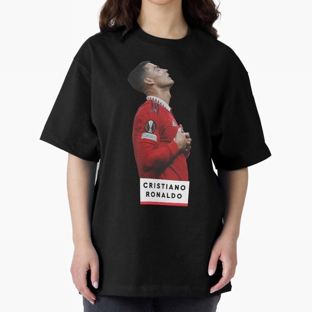 New Celebration Ronaldo Oversized T-Shirt Follow the Final Road of the FIFA World Cup 2026 USA Canada Mexico Journey through Neymar, Haaland and Cristiano Ronaldo Highlights, Portugal, Spain and Germany Pride, Global Supporter Spirit, Legendary
