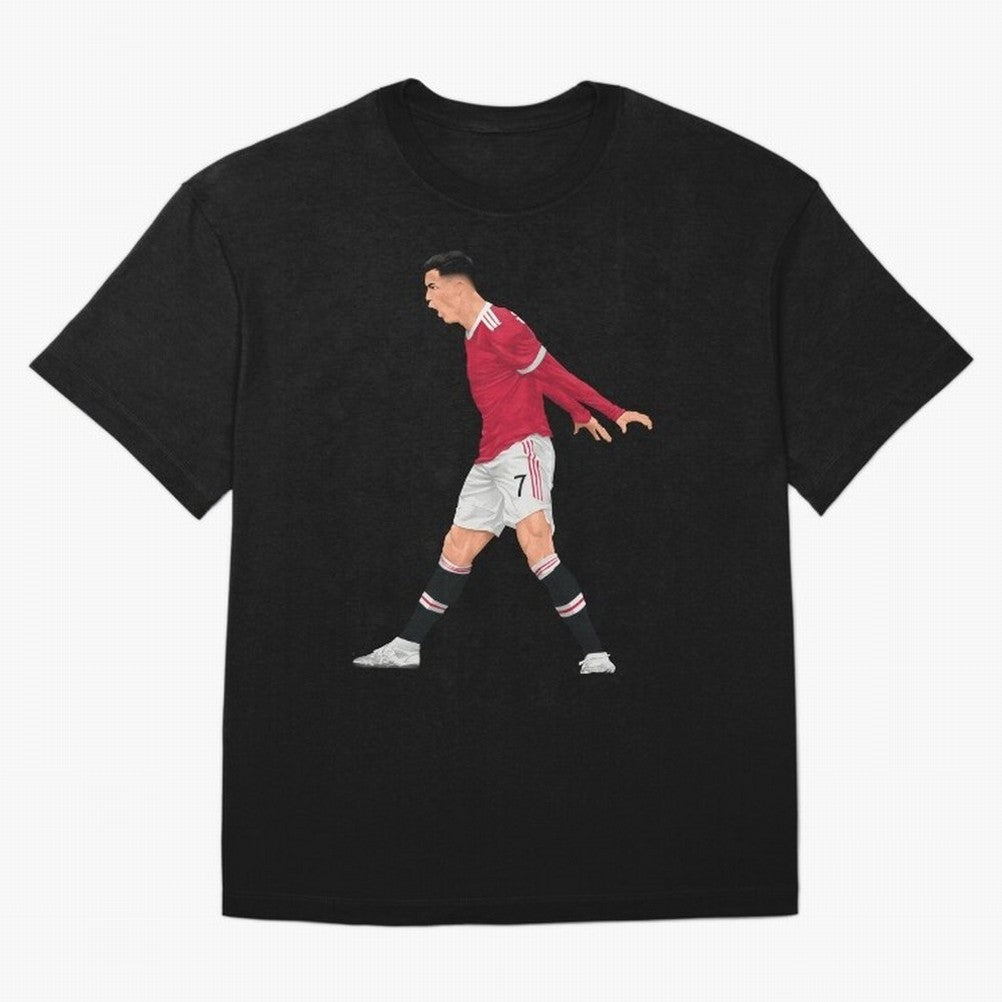 Cristiano Ronaldo Celebration Oversized T-Shirt Feel the Heartbeat of Match Day Hype around FIFA World Cup 2026, Haaland, Germany, Game Day Rituals, Football Legends, Country Pride and the Road to the Final; Great for Supporters Who Love Legendary