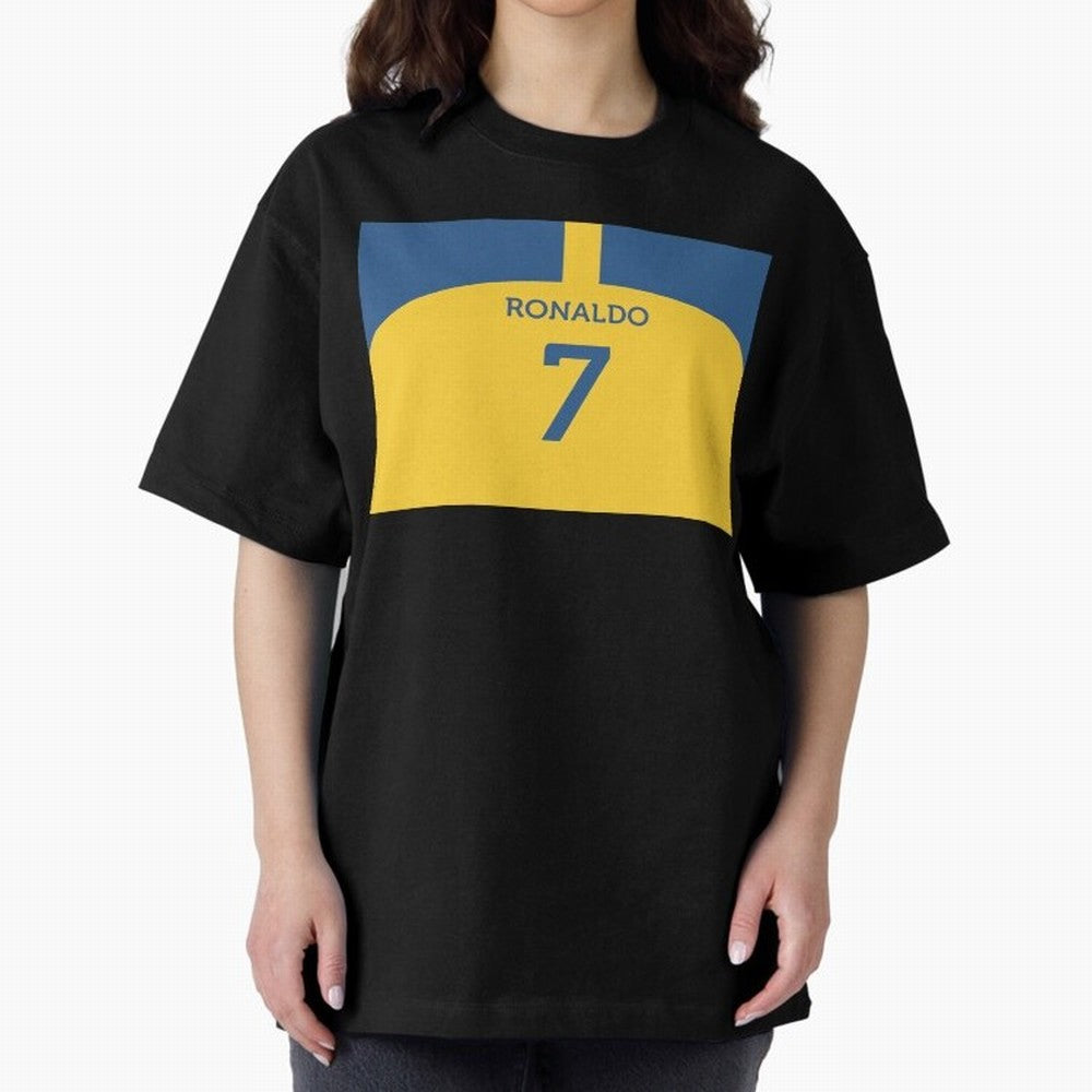 Cristiano Ronaldo Al Nassr Fc Oversized T-Shirt Show Your Love for FIFA World Cup 2026 Group Stage Spirit, Made for England, France and Netherlands, Cristiano Ronaldo, Classic Soccer Heritage, Championship Pressure, Fan Loyalty and International