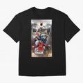 Cr7 wallpaper Oversized T-Shirt Carry the Colors and Pride of FIFA World Cup 2026 Group Stage Centered on Messi, France and Portugal Energy, Stadium Chants, National Pride, Trophy Dreams and Unforgettable Football Memories; Great for Watch Parties,