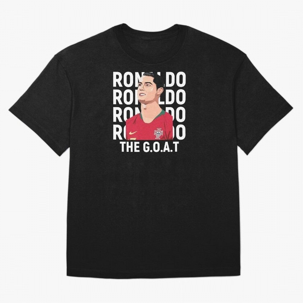 Ronaldo The Goat Oversized T-Shirt Represent FIFA World Cup 2026 Spirit, Highlighting Portugal, Spain and Germany, Neymar, Haaland and Cristiano Ronaldo, Champion Mindset, Group Stage Buzz, Knockout Tension and Passionate Fan Culture; Great for