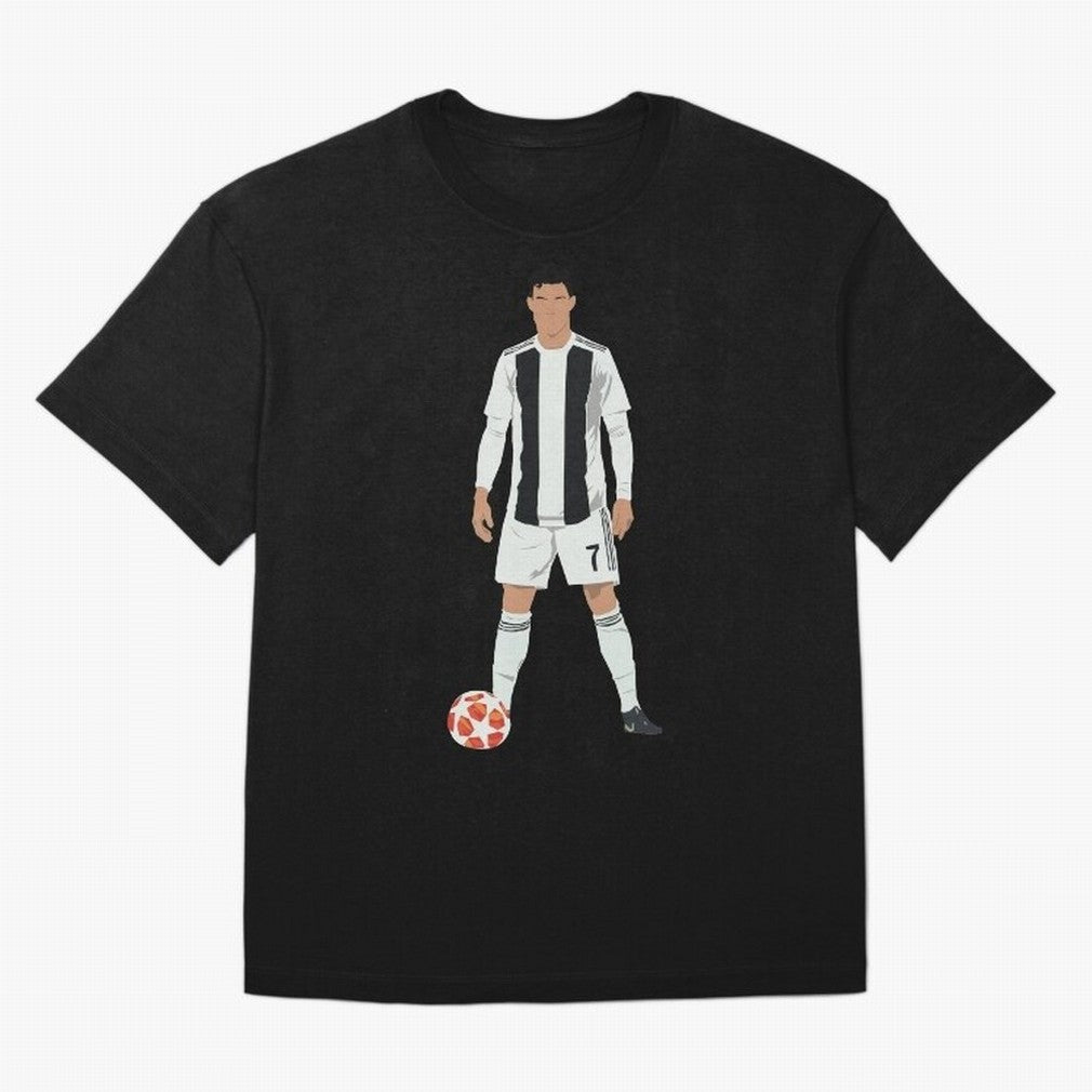Ronaldo Stance Oversized T-Shirt Fuel Match Day Hype around FIFA World Cup 2026 Group Stage, Neymar, France, Worldwide Fan Energy, Dramatic Goals, Stadium Lights and Championship Celebrations; Ideal for Fans Who Follow Messi, Cristiano Ronaldo,