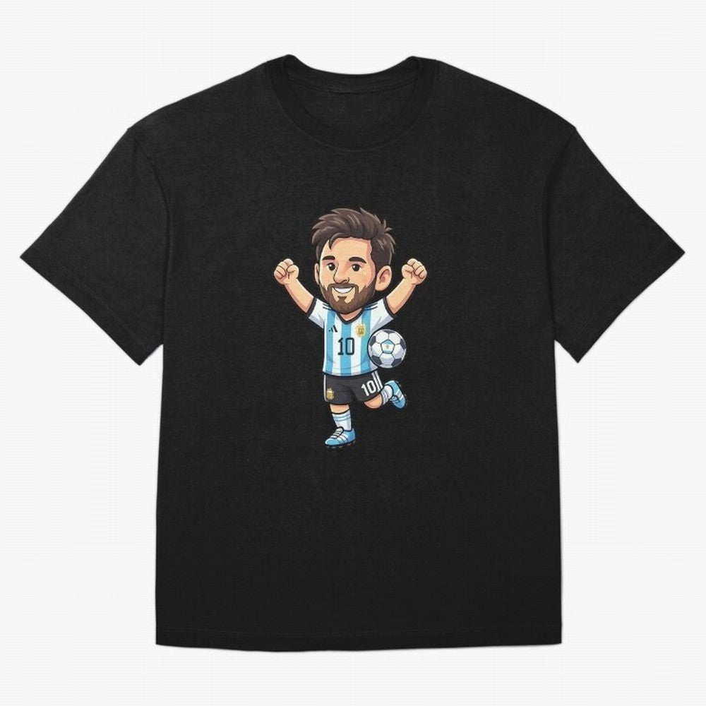 Cute Football Champion Cartoon Design Oversized T-Shirt Show Love for Legendary Goals in the FIFA World Cup 2026 USA Canada Mexico Journey through Neymar, Haaland and Cristiano Ronaldo Highlights, Germany Pride, Champion Mindset, Group Stage Buzz,