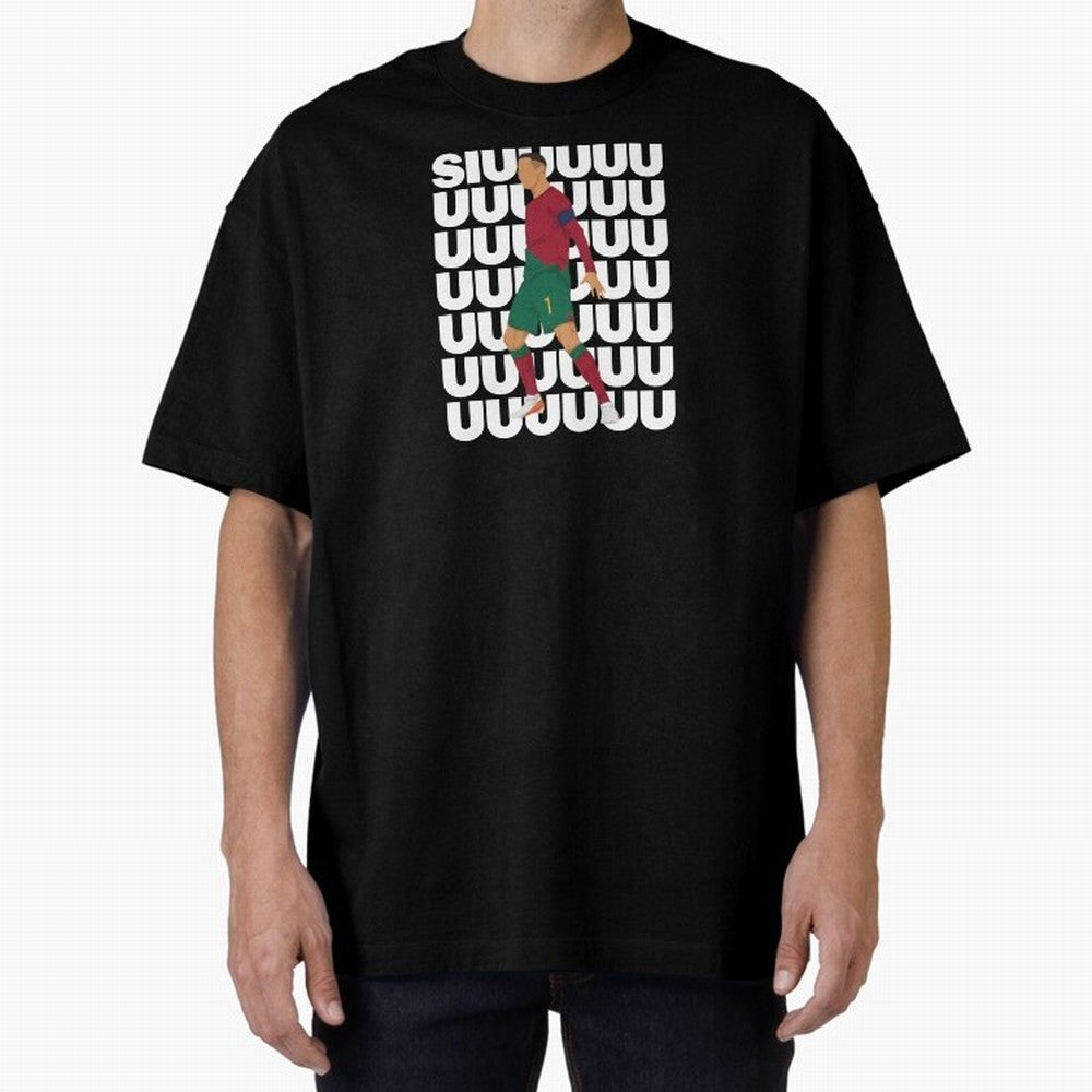 SIUUUUUU! Ronaldo Oversized T-Shirt Bring a Vintage Feel to FIFA World Cup 2026 for Fans of Neymar and Spain, Bringing Football Passion, Legendary Performances, Festival Vibes and Supporter Community; Perfect for Supporters Who Want Bold Football