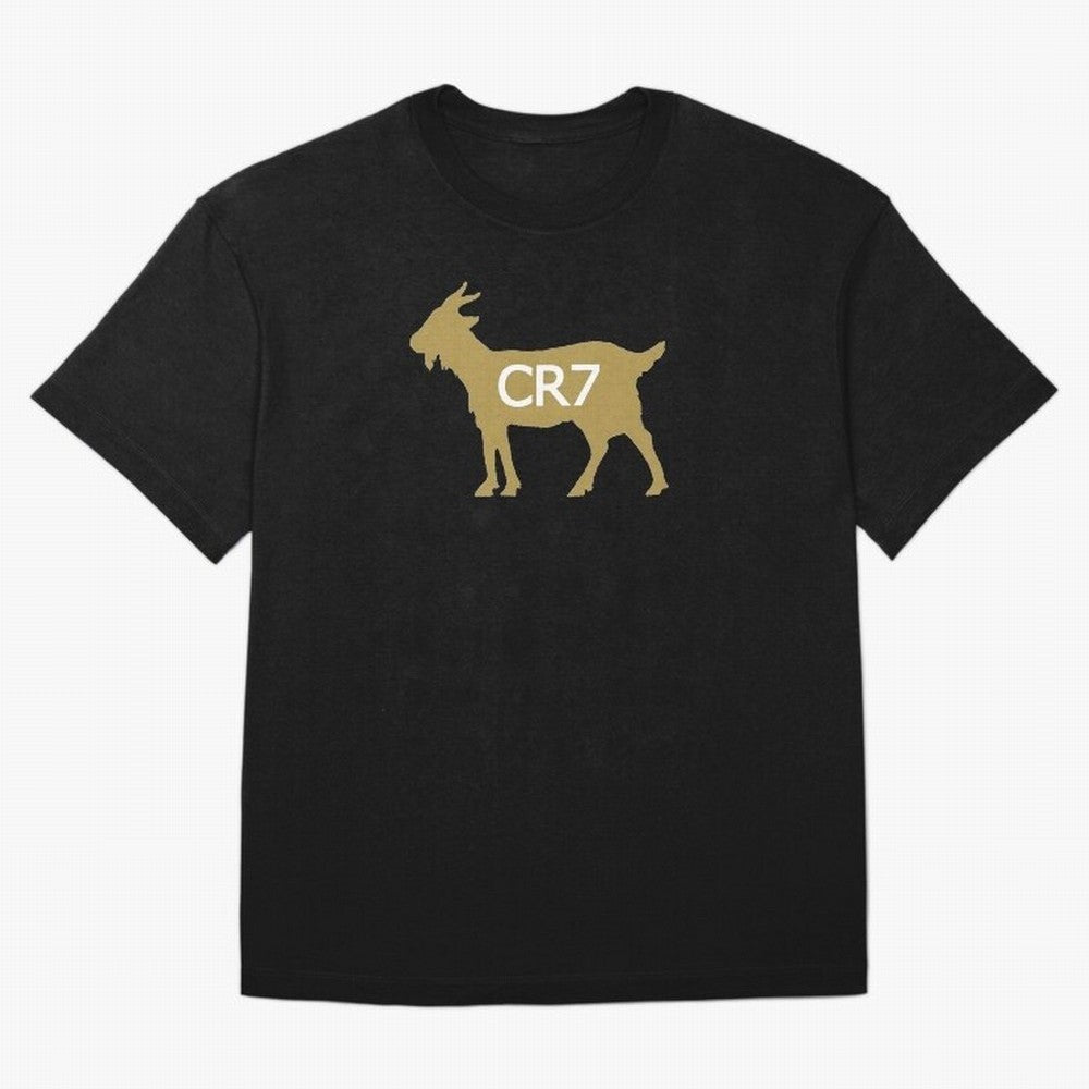 CR7 GOAT Gold B Oversized T-Shirt Represent Global Football Passion for FIFA World Cup 2026, Made for Messi, Neymar and Mbappe, Argentina, Tournament Hype, Historic Matchups, Family Viewing Parties and Global Sports Pride; Made for Die Hard