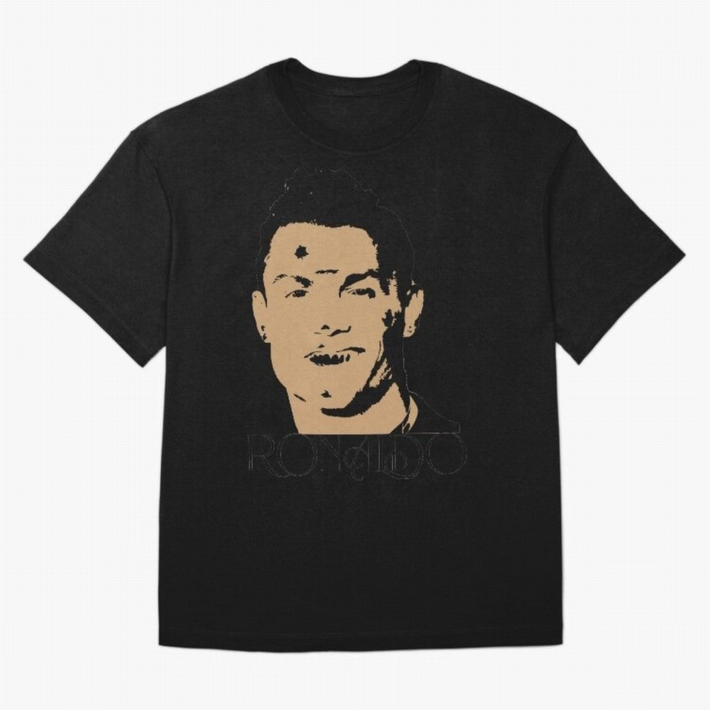 Portugal Football Captain Cristiano Ronaldo Vector Illustration Oversized T-Shirt Stand with FIFA World Cup 2026 USA Canada Mexico for Fans of Mbappe and Neymar and France, Bringing Fan Favorite Moments, National Team Passion, Big Match Drama and