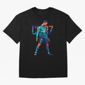 Ronaldo Cr7 Wpap Art Oversized T-Shirt Remember the FIFA World Cup 2026 USA Canada Mexico Journey through Neymar, Haaland and Cristiano Ronaldo Highlights, Argentina and Brazil Pride, Worldwide Fan Energy, Dramatic Goals, Stadium Lights and