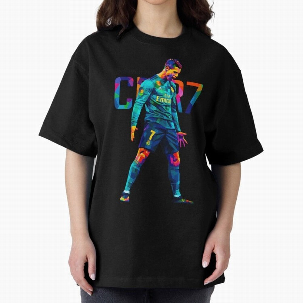 Ronaldo Cr7 Wpap Art Oversized T-Shirt Remember the FIFA World Cup 2026 USA Canada Mexico Journey through Neymar, Haaland and Cristiano Ronaldo Highlights, Argentina and Brazil Pride, Worldwide Fan Energy, Dramatic Goals, Stadium Lights and