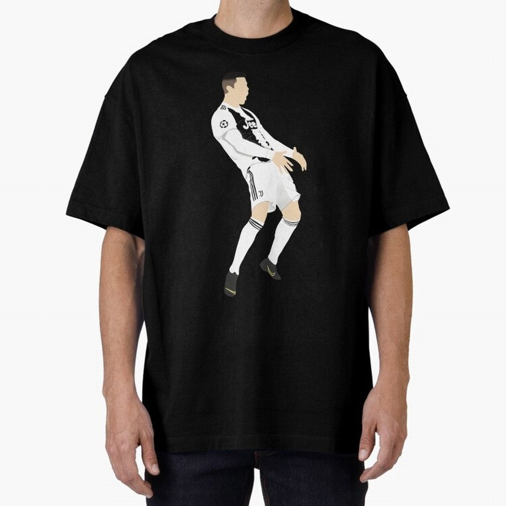 Cristiano Ronaldo Vs Atltico Oversized T-Shirt Bring International Match Energy to Global Football Passion for FIFA World Cup 2026 Group Stage, Highlighting Haaland, Argentina and Brazil, Match Day Excitement, Supporter Culture, Golden Goals and