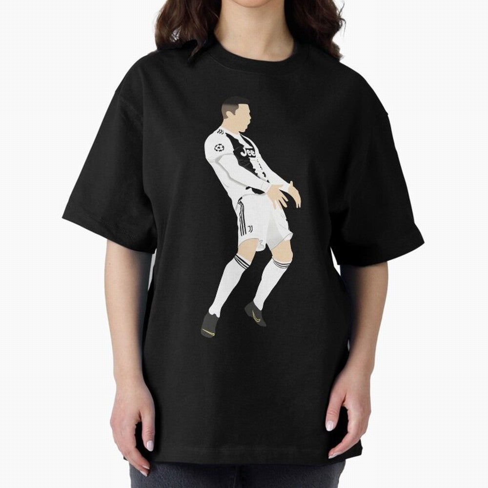 Cristiano Ronaldo Vs Atltico Oversized T-Shirt Bring International Match Energy to Global Football Passion for FIFA World Cup 2026 Group Stage, Highlighting Haaland, Argentina and Brazil, Match Day Excitement, Supporter Culture, Golden Goals and