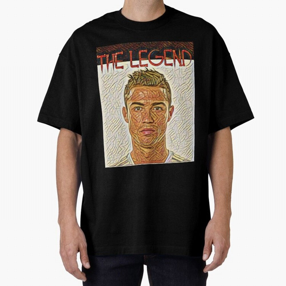 Cristiano Ronaldo Oversized T-Shirt Celebrate National Team Dreams in FIFA World Cup 2026 USA Canada Mexico for Fans of Mbappe and Brazil, Portugal and Argentina, Bringing Stadium Chants, National Pride, Trophy Dreams and Unforgettable Football