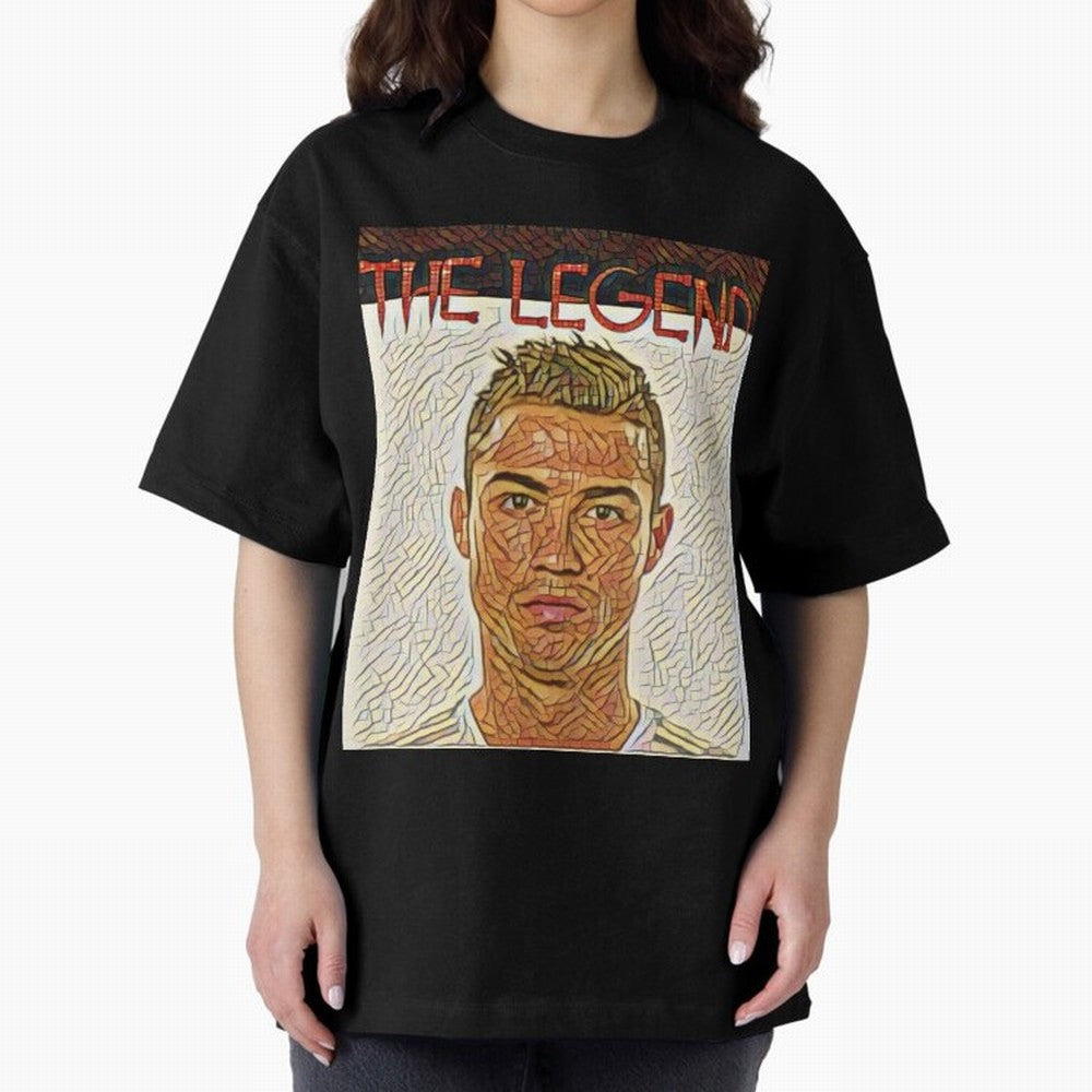 Cristiano Ronaldo Oversized T-Shirt Celebrate National Team Dreams in FIFA World Cup 2026 USA Canada Mexico for Fans of Mbappe and Brazil, Portugal and Argentina, Bringing Stadium Chants, National Pride, Trophy Dreams and Unforgettable Football