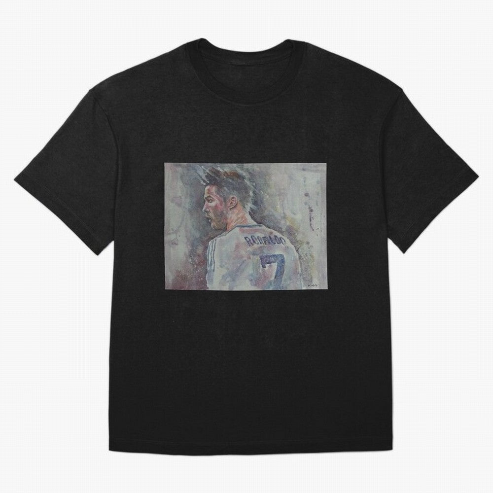 Cristiano Ronaldo - Portrait 1 Oversized T-Shirt Bring a Champion Mindset to the FIFA World Cup 2026 Journey through Haaland and Mbappe Highlights, England Pride, Stadium Chants, National Pride, Trophy Dreams and Unforgettable Football Memories;