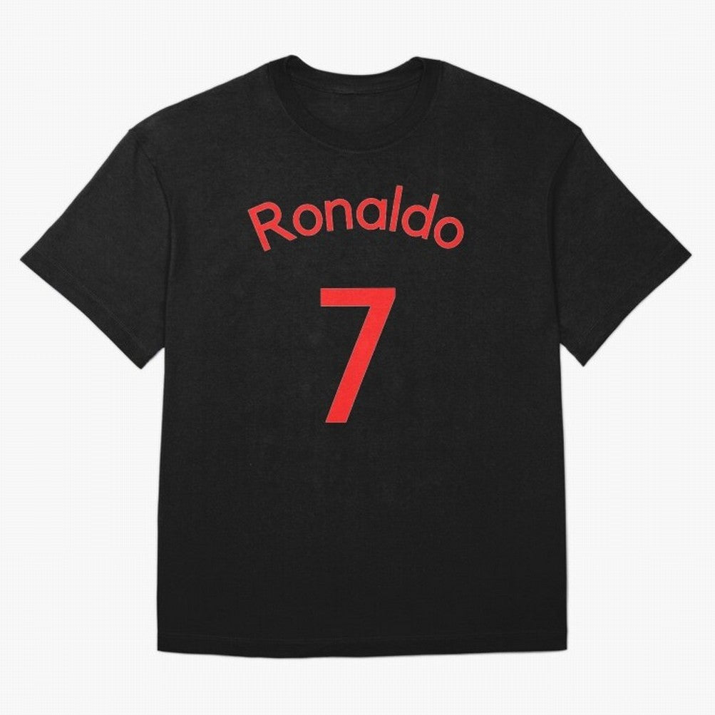 Copy of Ronaldo Manchester United Oversized T-Shirt Keep the Match Day Mood of Global Football Passion for FIFA World Cup 2026 USA Canada Mexico, Capturing Messi, Neymar and Mbappe, France and Portugal, Championship Spirit, Famous Goals, Roaring