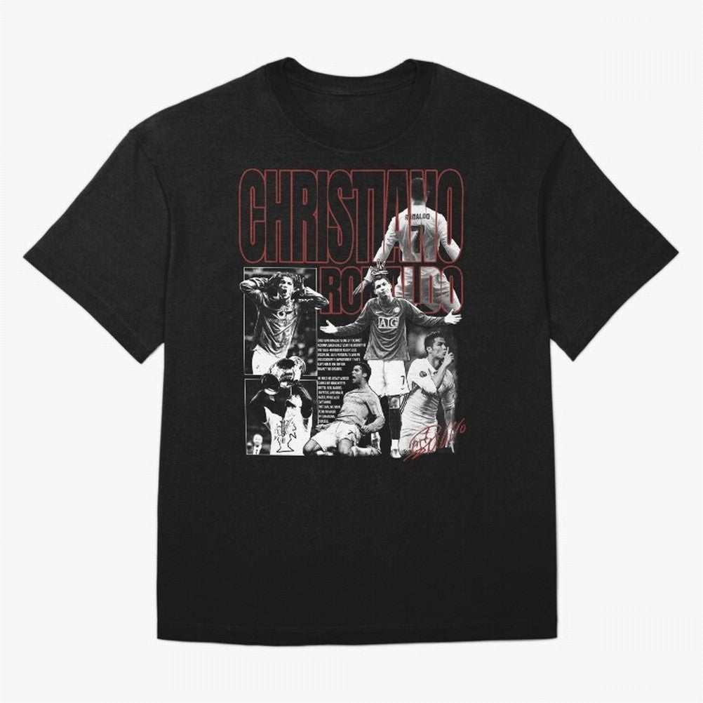 Cristiano Ronaldo Vintage Graphic Oversized T-Shirt Keep the Legacy of FIFA World Cup 2026 Group Stage Spirit, Driven by Netherlands, CR7 and Messi, Championship Spirit, Famous Goals, Roaring Crowds and International Football Unity; Perfect for