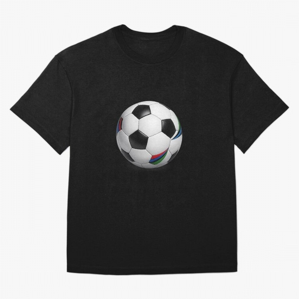 Kick Power Football Design | Classic Soccer Ball Sports Artwork Oversized T-Shirt Follow the Final Road of FIFA World Cup 2026 Group Stage Spirit, Inspired by England, Messi, Neymar and Mbappe, Football History, Final Match Energy, Crowd Noise and